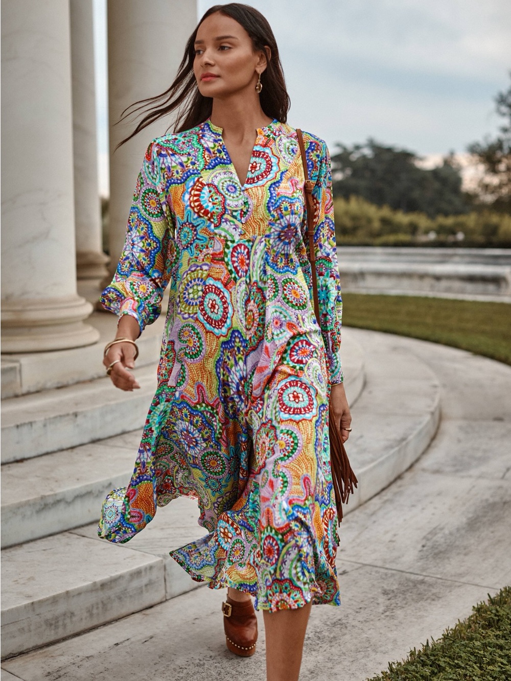 Johnny Was 100% Silk Kionah Dress